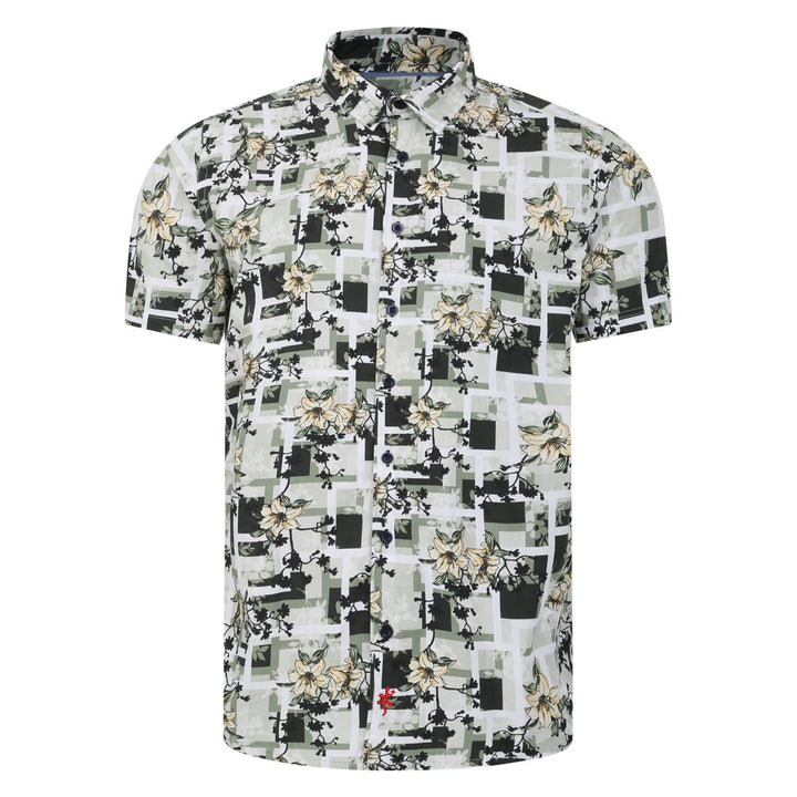 Hibiscus Print Short Sleeve Shirt