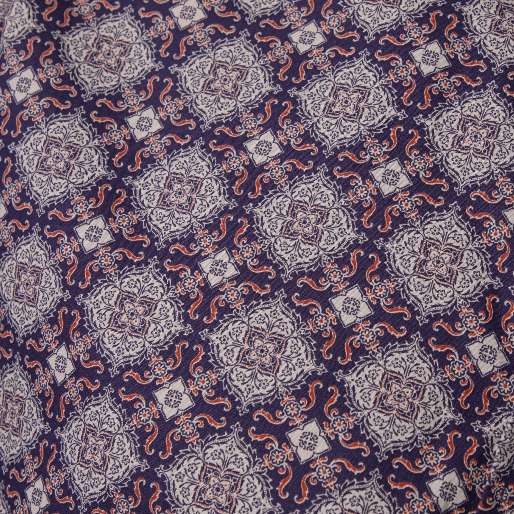 Tile Print Long Sleeve Shirt