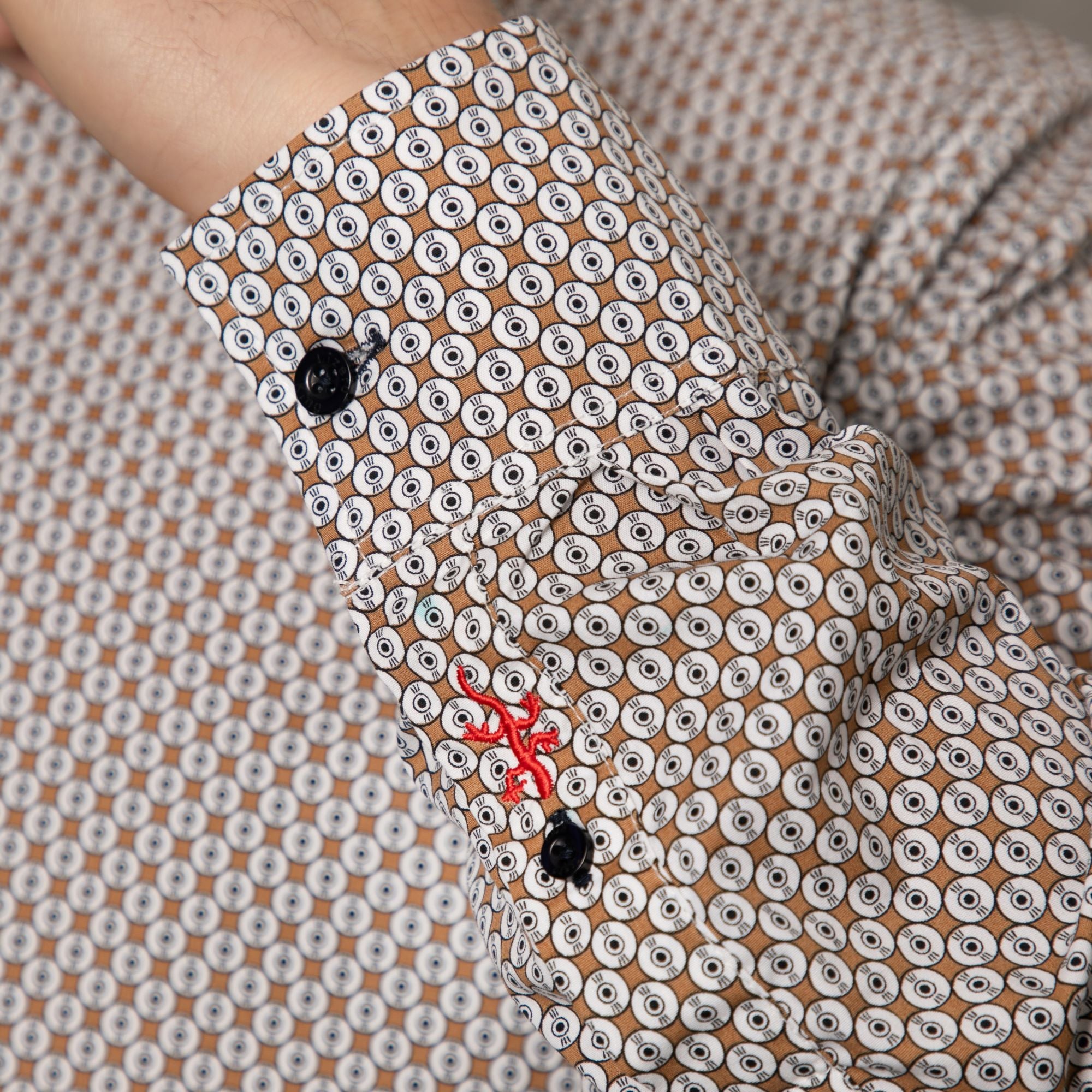 Geo Print Long Sleeve Shirt