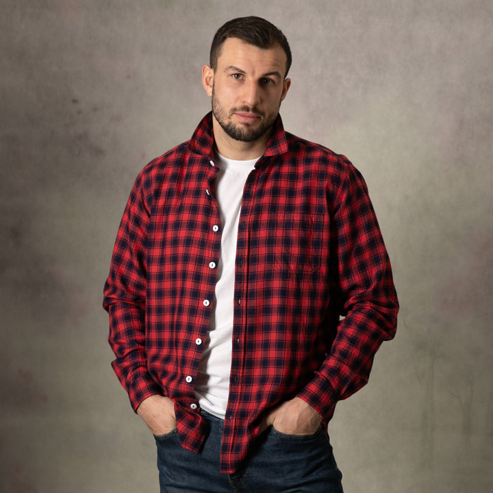Red Check Long Sleeve Shirt