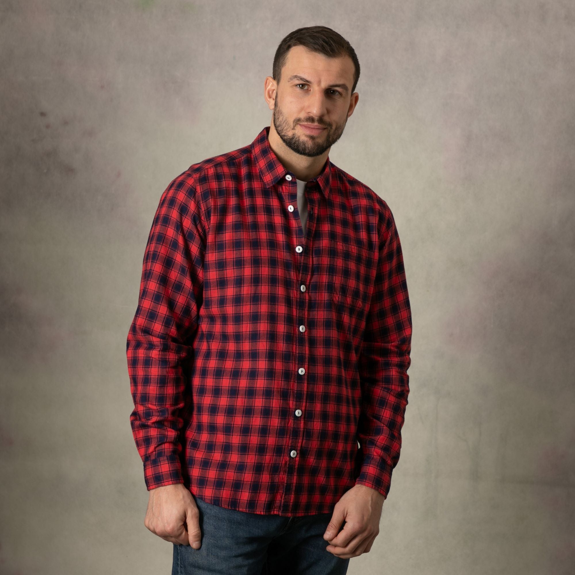 Red Check Long Sleeve Shirt