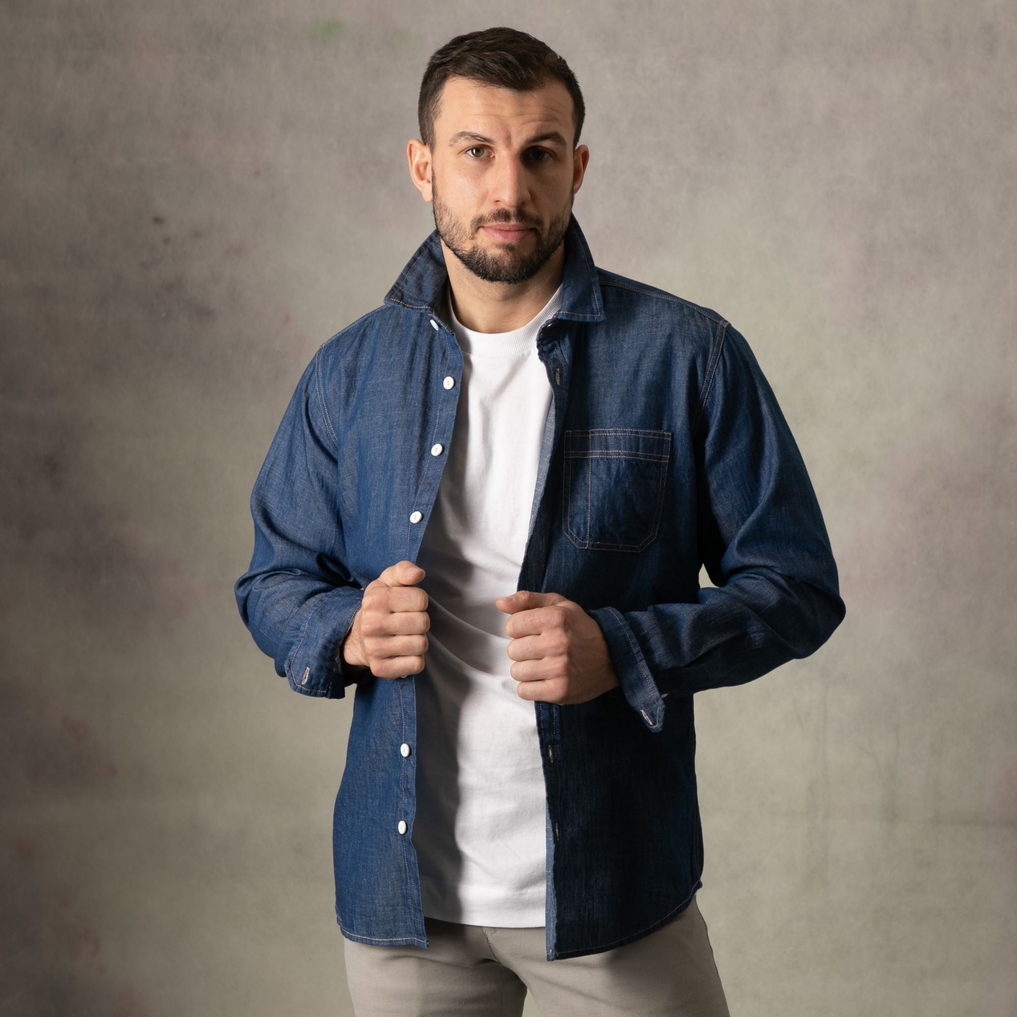 Denim Long Sleeve Shirt